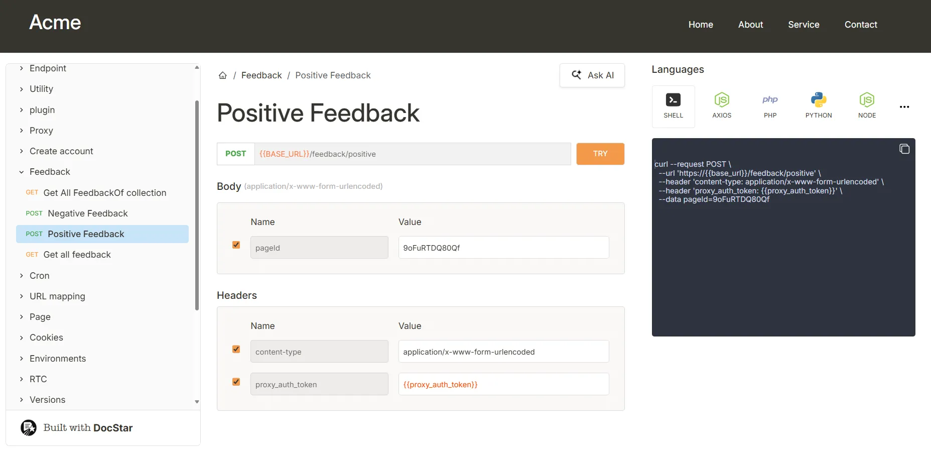 API doc